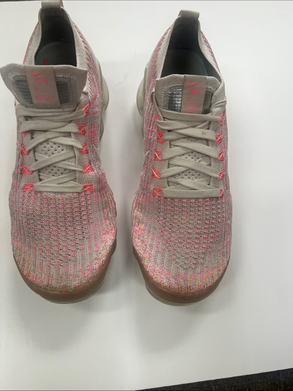 Nike Flyknit Sneakers in Pink and Tan